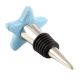 Turquoise Star Crackle Ceramic Wine Bottle Stopper